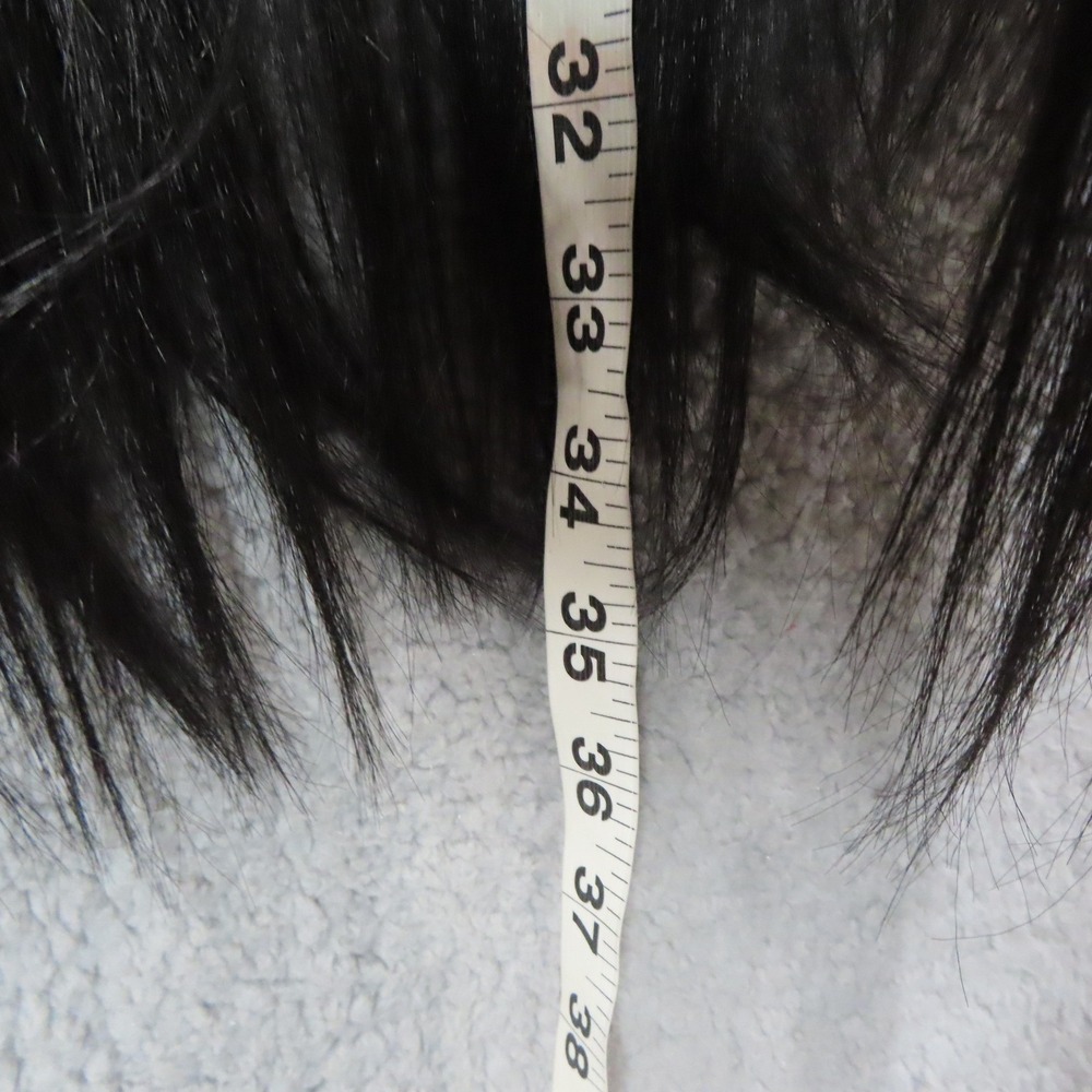 35" Long Straight Black T Part Lace Front Wig Heat Resistant Synthetic Hair 35" - Picture 7 of 12